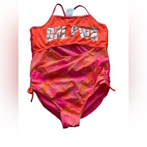 Girl Power Swim Suit Kids 2Xl Wonder Nation